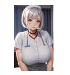 肉肉ケア女の子写真（個別スタンプ：33）