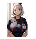 肉肉ケア女の子写真（個別スタンプ：34）