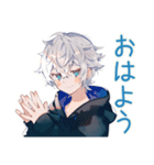 パーカー男子★予定と集合スタンプ（個別スタンプ：2）