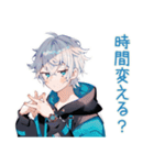 パーカー男子★予定と集合スタンプ（個別スタンプ：6）