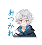 パーカー男子★予定と集合スタンプ（個別スタンプ：38）