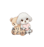 赤ちゃんトイプードル（使いやすい敬語）（個別スタンプ：3）