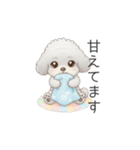 赤ちゃんトイプードル（使いやすい敬語）（個別スタンプ：32）
