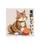 ペットの可愛いメインクーン（個別スタンプ：24）