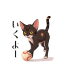 ペットの可愛いオリエンタルショートヘア（個別スタンプ：24）