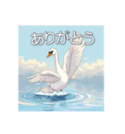 美しい湖の白鳥（個別スタンプ：20）