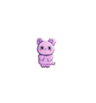 【Vol.EX3】ハロウィンDX キラキラシール風（個別スタンプ：14）