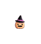 【Vol.EX3】ハロウィンDX キラキラシール風（個別スタンプ：18）