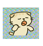 ホロきらスコティッシュのふにゃ日和@SFW（個別スタンプ：4）