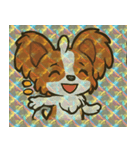 ホロきらパピヨンのふさふさ劇場@SFW（個別スタンプ：3）