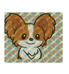ホロきらパピヨンのふさふさ劇場@SFW（個別スタンプ：4）