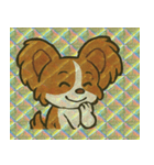 ホロきらパピヨンのふさふさ劇場@SFW（個別スタンプ：11）
