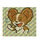 ホロきらパピヨンのふさふさ劇場@SFW（個別スタンプ：12）