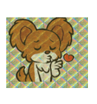 ホロきらパピヨンのふさふさ劇場@SFW（個別スタンプ：16）