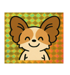 ホロきらパピヨンのぴょんぴょん便@SFW（個別スタンプ：1）