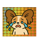 ホロきらパピヨンのぴょんぴょん便@SFW（個別スタンプ：3）