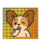 ホロきらパピヨンのぴょんぴょん便@SFW（個別スタンプ：4）