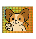 ホロきらパピヨンのぴょんぴょん便@SFW（個別スタンプ：5）