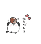 ちびっこシマエナガ◎秋のあいさつ（個別スタンプ：7）