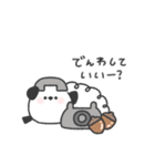 ちびっこシマエナガ◎秋のあいさつ（個別スタンプ：38）