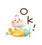 まるこ。ぷくぷく3D。（個別スタンプ：6）