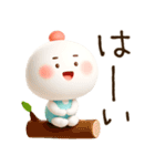 まるこ。ぷくぷく3D。（個別スタンプ：7）