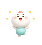 まるこ。ぷくぷく3D。（個別スタンプ：14）
