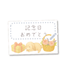 書き込める♥ウサギのハガキ型カード 改（個別スタンプ：9）