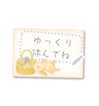 書き込める♥ウサギのハガキ型カード 改（個別スタンプ：11）