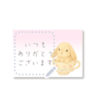 書き込める♥ウサギのハガキ型カード 改（個別スタンプ：15）