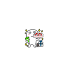 超小さい丸くて白いヤツ68（個別スタンプ：40）
