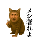 【爆笑】おじさんと猫が融合した＠日常会話（個別スタンプ：19）