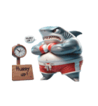 かわいくて怒りっぽいボクシングサメ,（個別スタンプ：3）