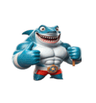 かわいくて怒りっぽいボクシングサメ,（個別スタンプ：4）