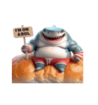 かわいくて怒りっぽいボクシングサメ,（個別スタンプ：5）