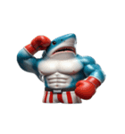 かわいくて怒りっぽいボクシングサメ,（個別スタンプ：8）