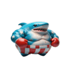 かわいくて怒りっぽいボクシングサメ,（個別スタンプ：9）