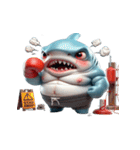 かわいくて怒りっぽいボクシングサメ,（個別スタンプ：14）