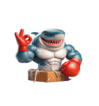 かわいくて怒りっぽいボクシングサメ,（個別スタンプ：16）