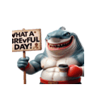 かわいくて怒りっぽいボクシングサメ,（個別スタンプ：18）