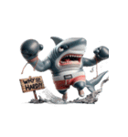 かわいくて怒りっぽいボクシングサメ,（個別スタンプ：30）