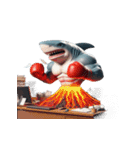 かわいくて怒りっぽいボクシングサメ,（個別スタンプ：32）