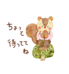 動物たちの秋いっぱいスタンプ（個別スタンプ：14）