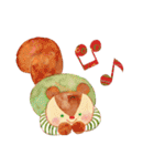 動物たちの秋いっぱいスタンプ（個別スタンプ：31）