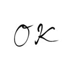 画面に直接書いたようなスタンプ【書道編】（個別スタンプ：21）