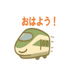 かわいい電車の日常40個（個別スタンプ：16）