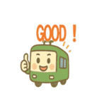 かわいい電車の日常40個（個別スタンプ：35）