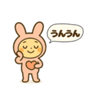 お迎え＆駐車場で使える！うさぎスタンプ（個別スタンプ：7）