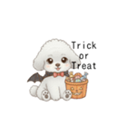 犬の日特集用♡トイプードル秋冬用スタンプ（個別スタンプ：14）