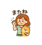 ポメラニアンと仲良しの日常会話スタンプ（個別スタンプ：2）